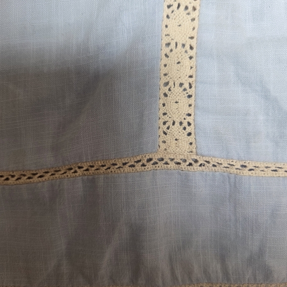 Praire Shirt Embroidered Light Blue Tunic Top Youthful - Picture 4 of 15